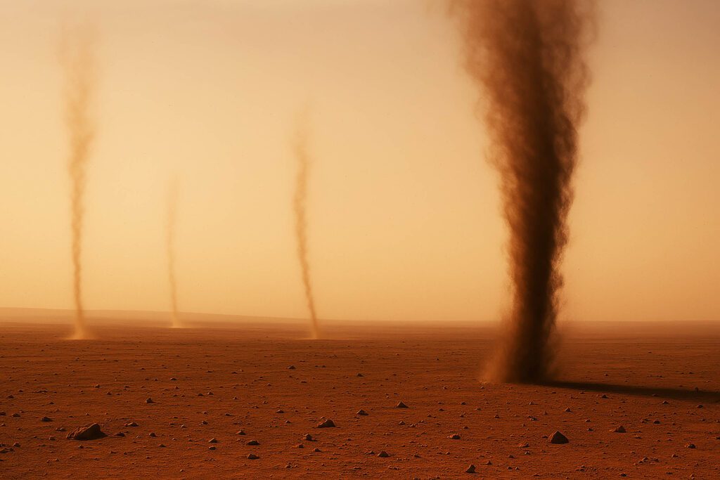 Mars Rovers Spot Spectacular Dust Devils In Action