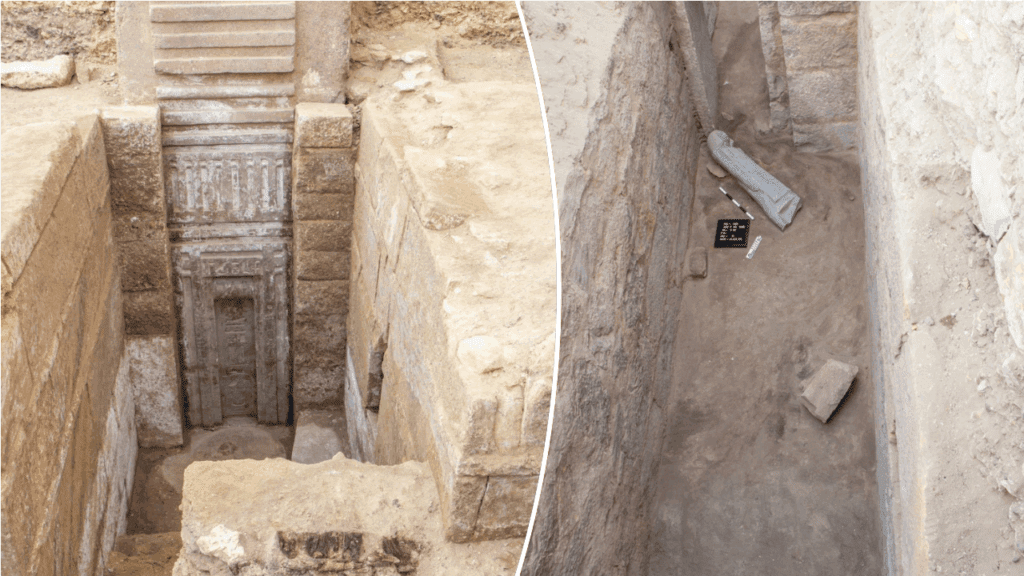 Mystery Of The Pink Granite Door At Egyptian Tomb Excavation