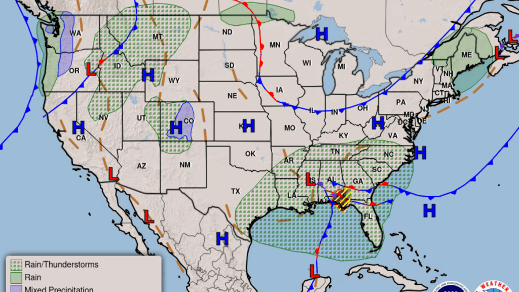 Southeastern Us Braces For Unique Atmospheric River Event