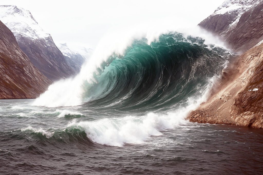 Mega Tsunami Triggers Global Seismic Waves At 650 Feet High