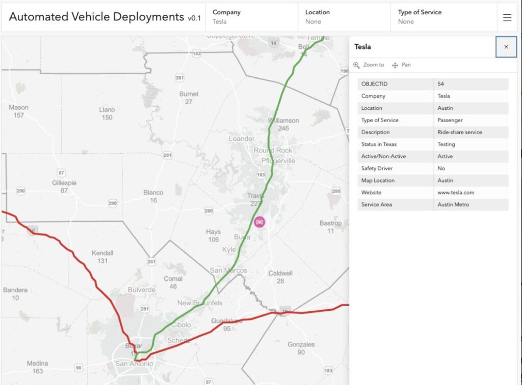 Track Tesla's Latest Robotaxi Deployments