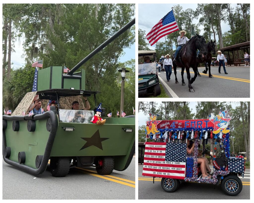 Celebrate July 4th At Disney's Fort Wilderness Golf Cart Parade