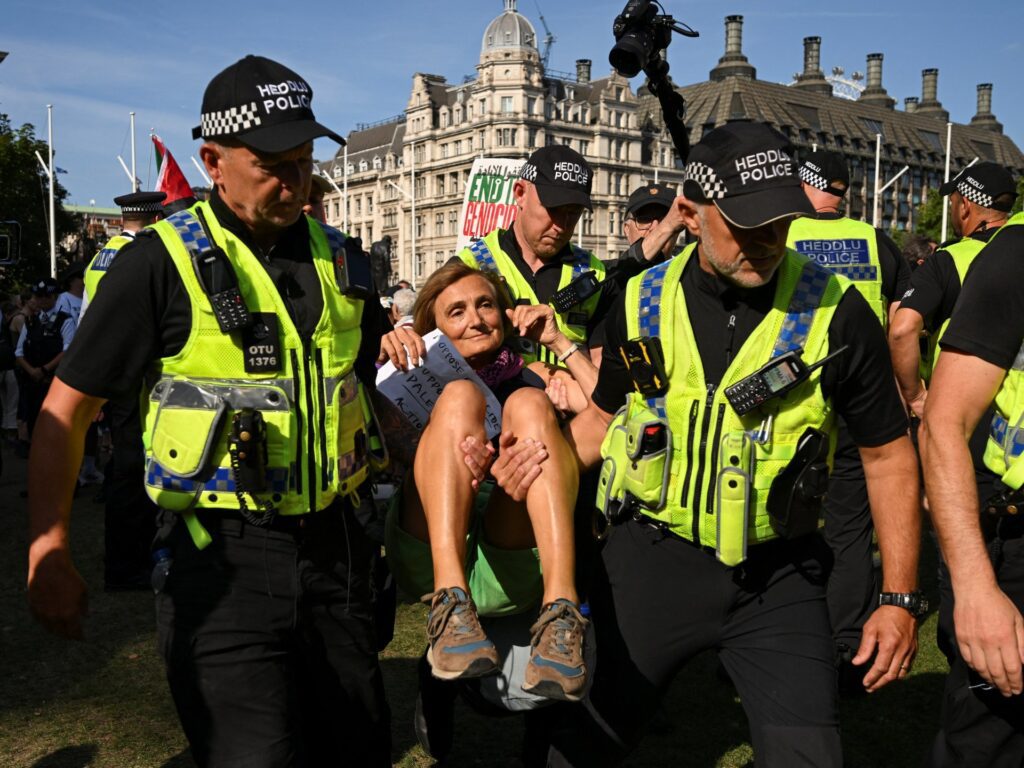 British Police Detain Over 460 During Palestinian Action Protests In