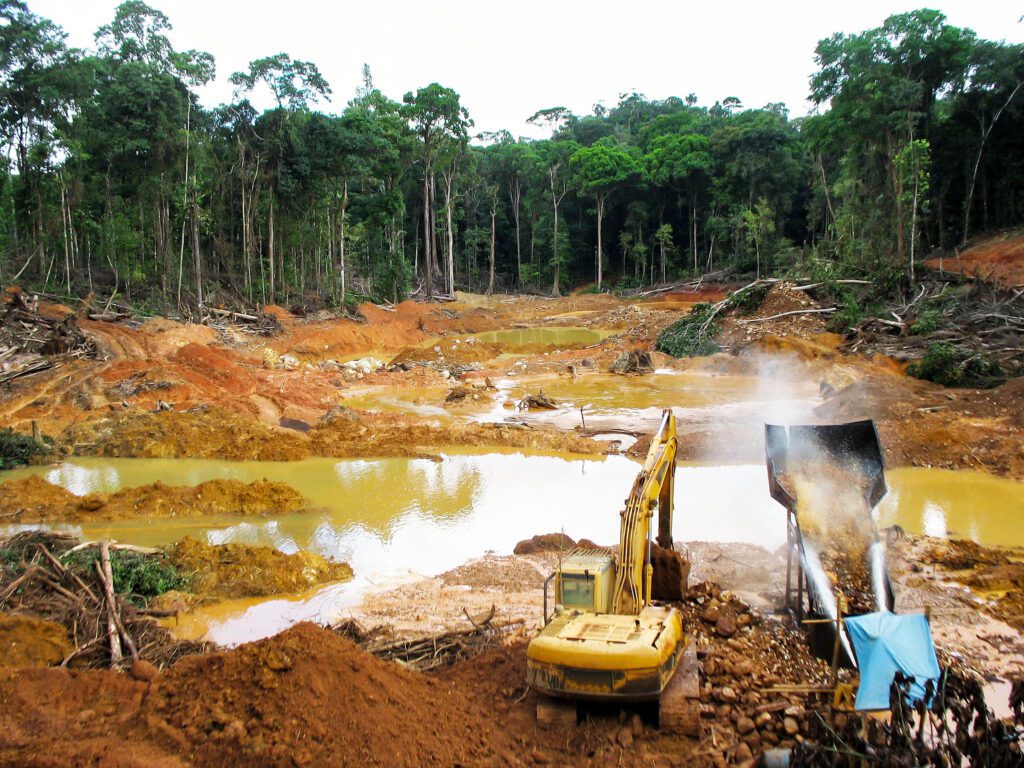 Gold Mining Triggers An Amazon Carbon Crisis