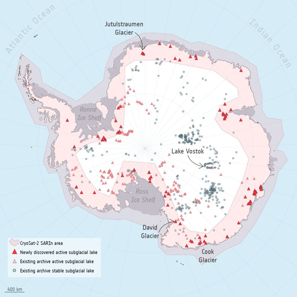 New Discoveries of Hidden Lakes Beneath Antarctica New Discoveries Of Hidden Lakes Beneath Antarctica
