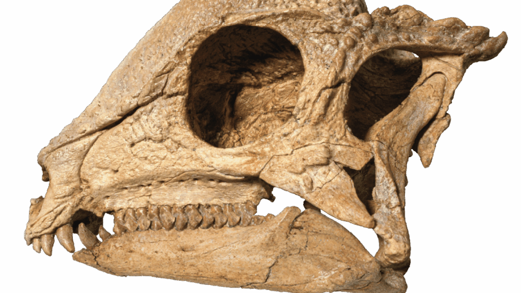 Pachycephalosaur Fossil Shines Like A Rare Gem