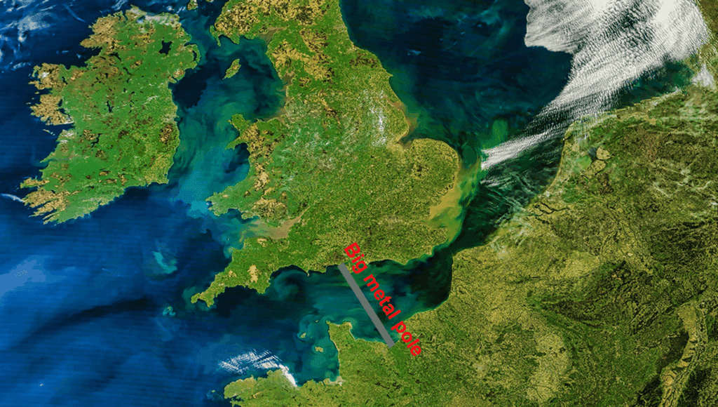 What Happens When You Stretch a Pole from England to France? What Happens When You Stretch A Pole From England To