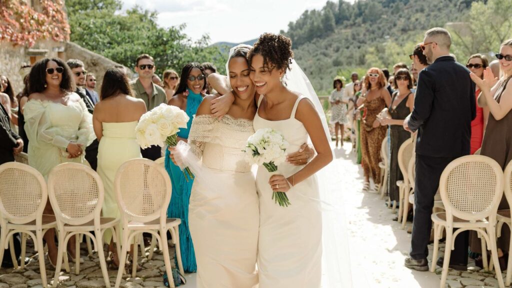 Brides Reunite for a Dream Wedding in Mallorca Brides Reunite For A Dream Wedding In Mallorca