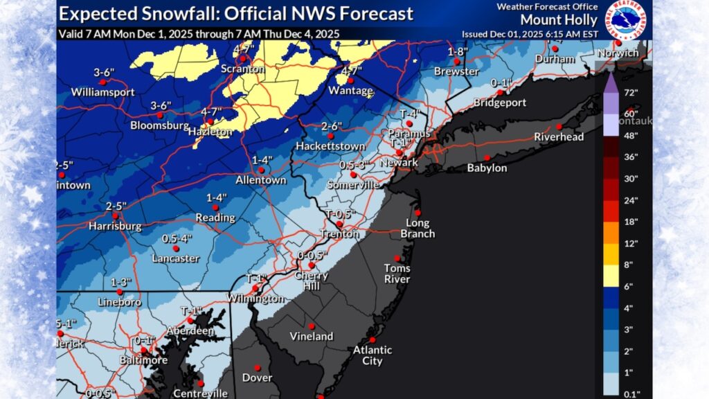 Winter Storm Alert: Up To 7 Inches Of Snow Predicted