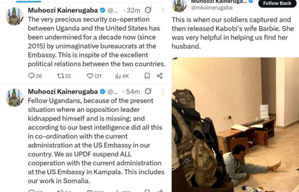 Kainerugaba Suspends Military Ties Amid Bobi Wine Dispute and Apologizes to the US Kainerugaba Suspends Military Ties Amid Bobi Wine Dispute And Apologizes