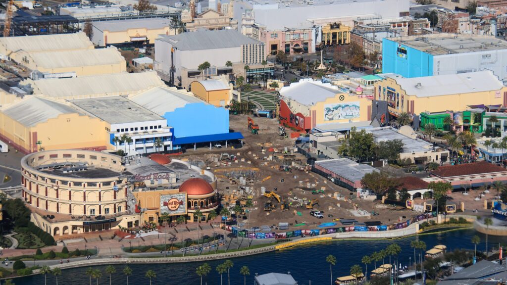 Aerial View of Hollywood Drift Construction at Universal Orlando Aerial View Of Hollywood Drift Construction At Universal Orlando