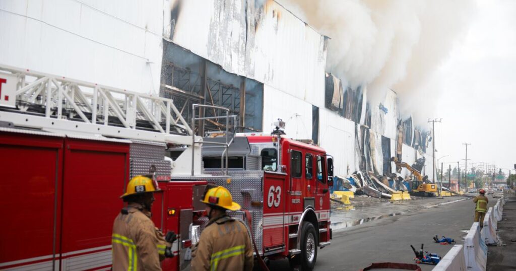 Firefighters Struggle After Six Days To Control Boyle Heights Blaze