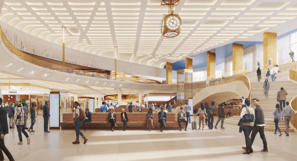 Penn Station Revamp Features Much Needed Public Benches For Nyc